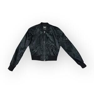 Vintage Guess Jeans Cropped Satin Bomber Jacket XS Women’s